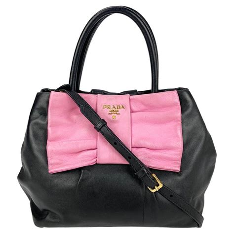 prada bowling bag pink|prada leather bowling bag.